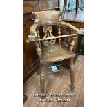 LATE 19TH CENTURY CHILDS HIGH CHAIR