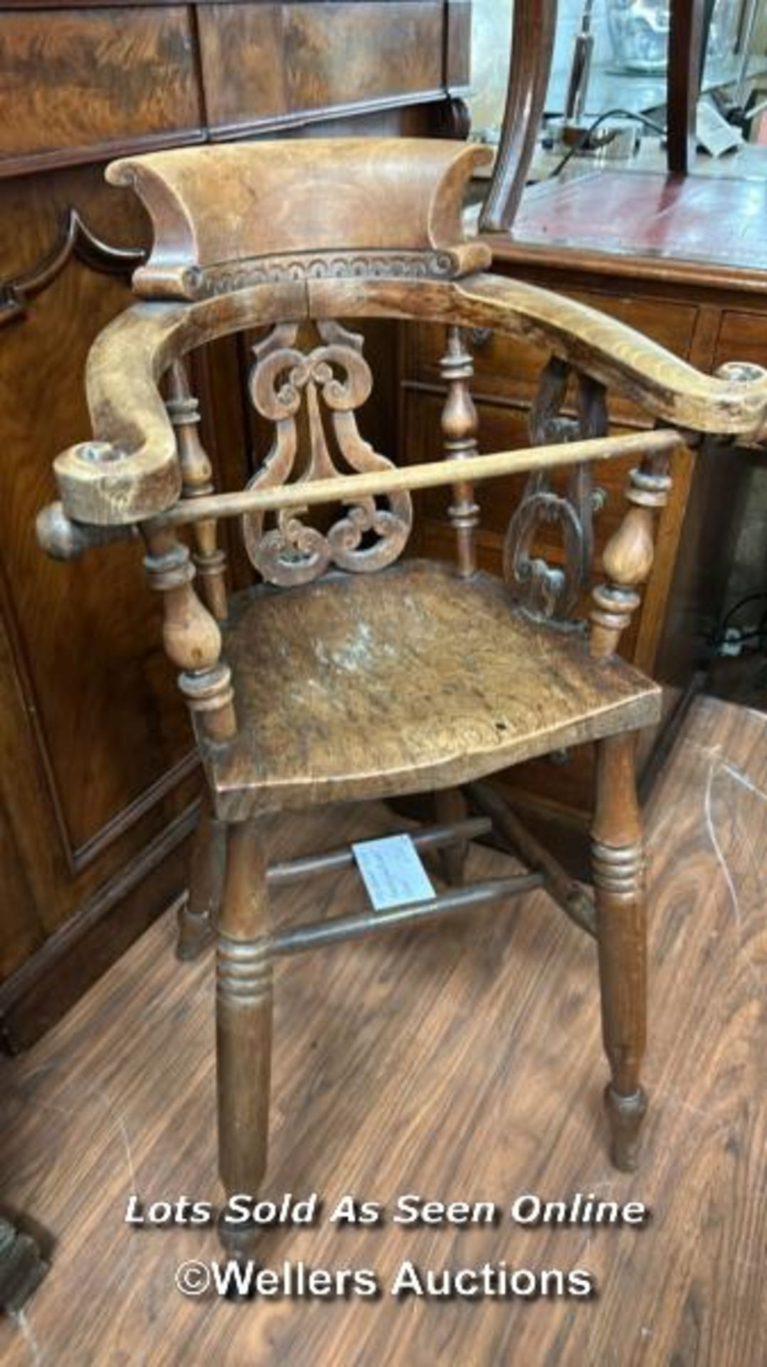 LATE 19TH CENTURY CHILDS HIGH CHAIR