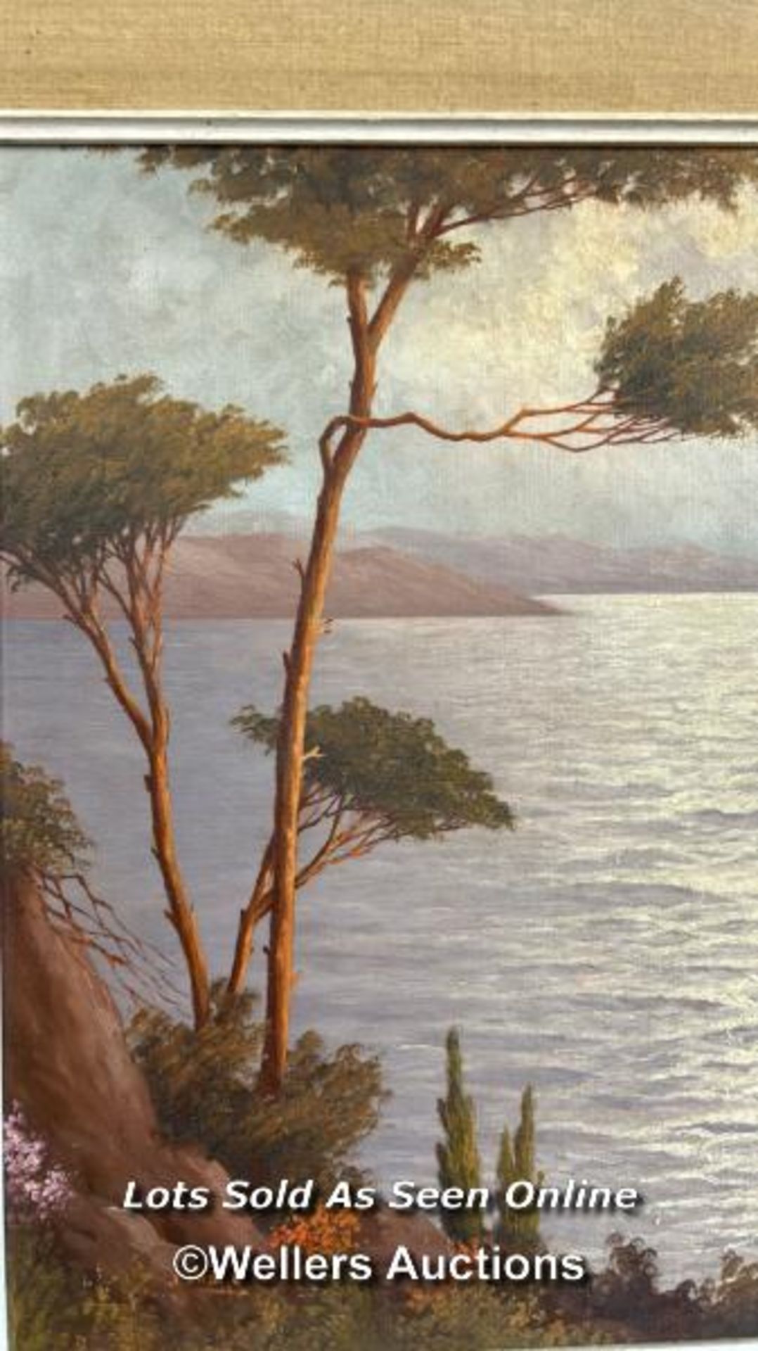 FRAMED OIL ON CANVAS DEPICTING A MEDITERRANEAN SEASCAPE, SIGNED BY J. ANDRE, 59 X 49CM - Image 2 of 5