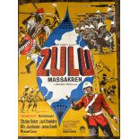 ZULU, ORINGAL FILM POSTER, 62.5CM W X 85CM H