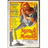 A MATTER OF MORALS, ORIGINAL FILM POSTER, PRINTED IN THE USA, 68.5CM W X 104.5CM H