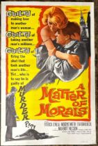 A MATTER OF MORALS, ORIGINAL FILM POSTER, PRINTED IN THE USA, 68.5CM W X 104.5CM H