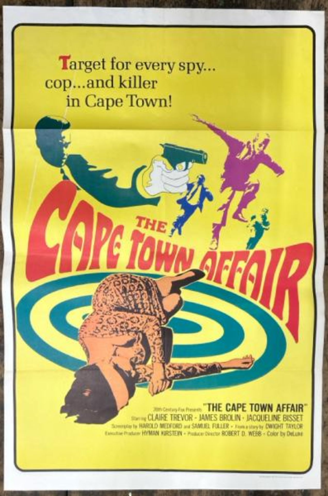 THE CAPE TOWN AFFAIR, ORIGINAL FILM POSTER, PRINTED IN THE USA, 69CM W X 104CM H