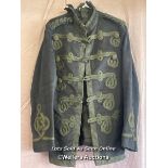 NAVY BLUE OFFICERS FROCK COAT, ZULU WAR PERIOD, WITH TEARS TO COLLAR AND LINING