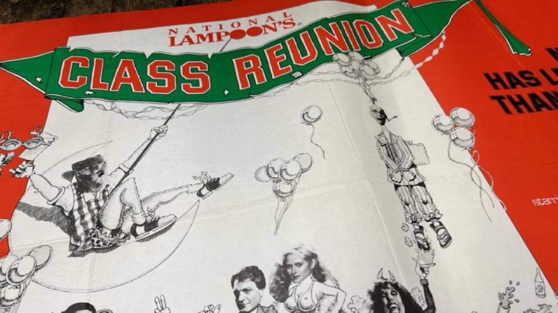 NATIONAL LAMPOON'S CLASS REUNION, ORIGINAL FILM POSTER, PRINTED IN ENGLAND BY W. E. BERRY - Image 4 of 4