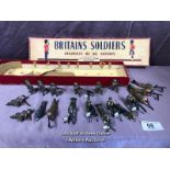 BRITAINS SOLDIERS REGIMENTS OF ALL NATIONS, WITH A NON MATCHING BOX NO. 2063 THE ARGYLL AND