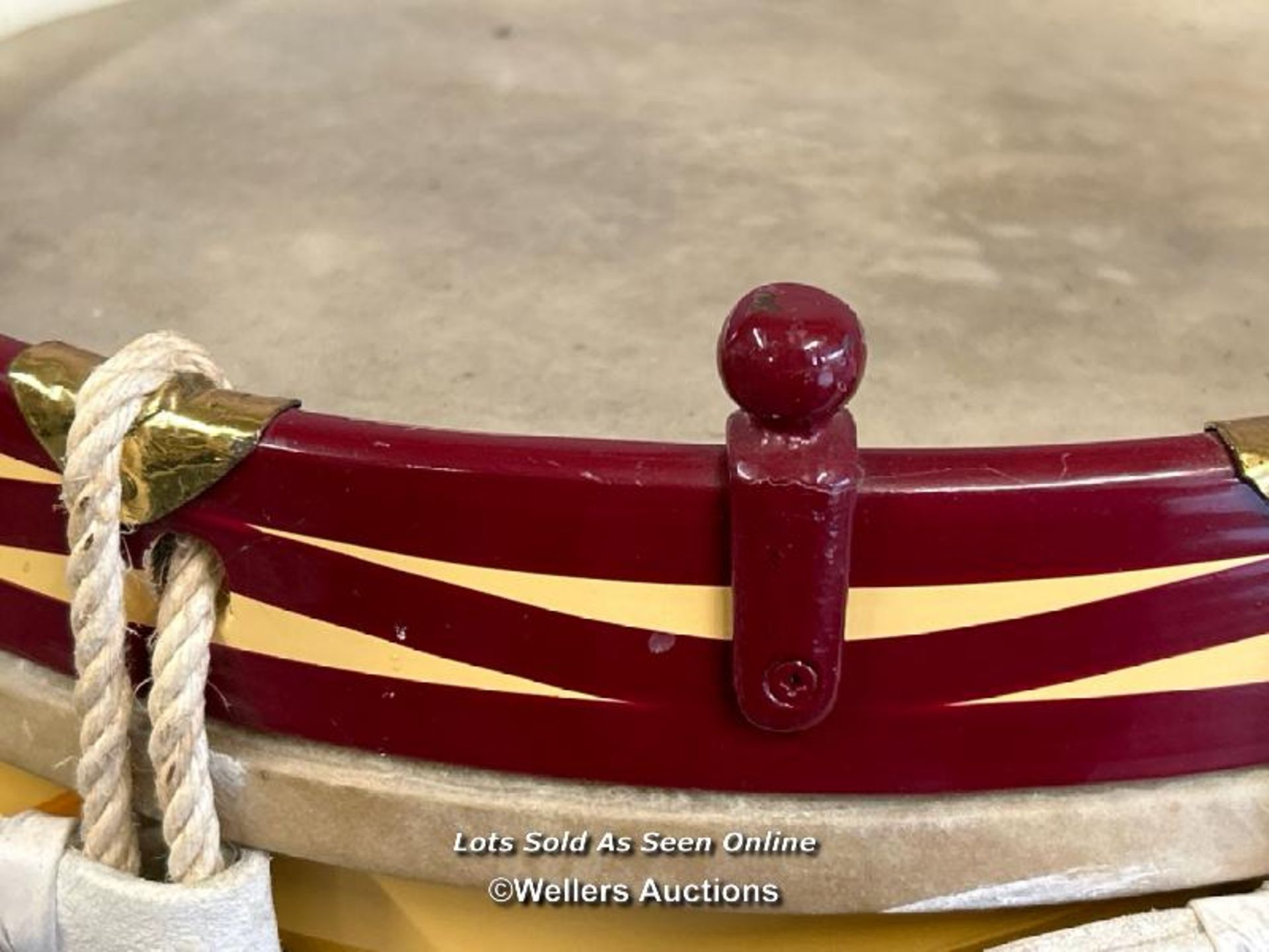 MILITARY BAND DRUM FROM THE '4TH BN THE WILTSHIRE REGIMENT' WITH BATTLE HONOURS, PRE WORLD WAR TWO - Image 10 of 10