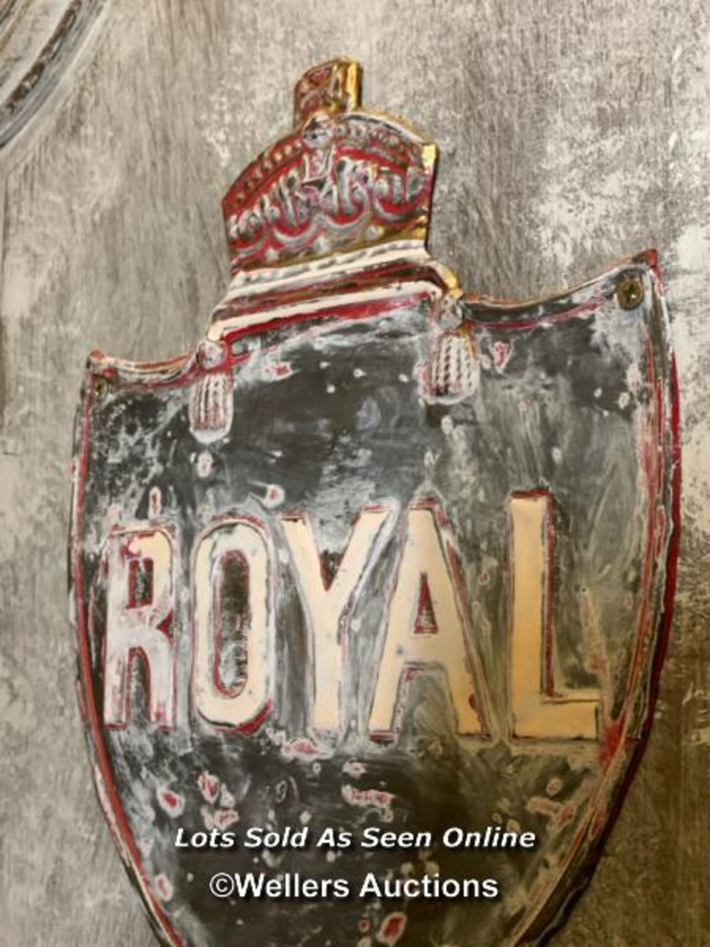 METAL ROYAL CREST, 22.5 X 30CM - Bild 2 aus 2