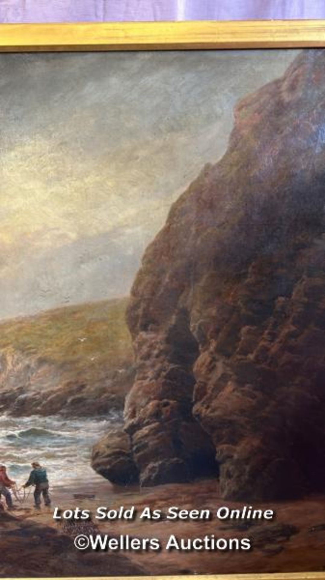 VERY LARGE FRAMED 19TH CENTURY OIL ON CANVAS SEASCAPE BY GEORGE HENRY JENKINS (1813-1914), 159.5 X - Image 3 of 10