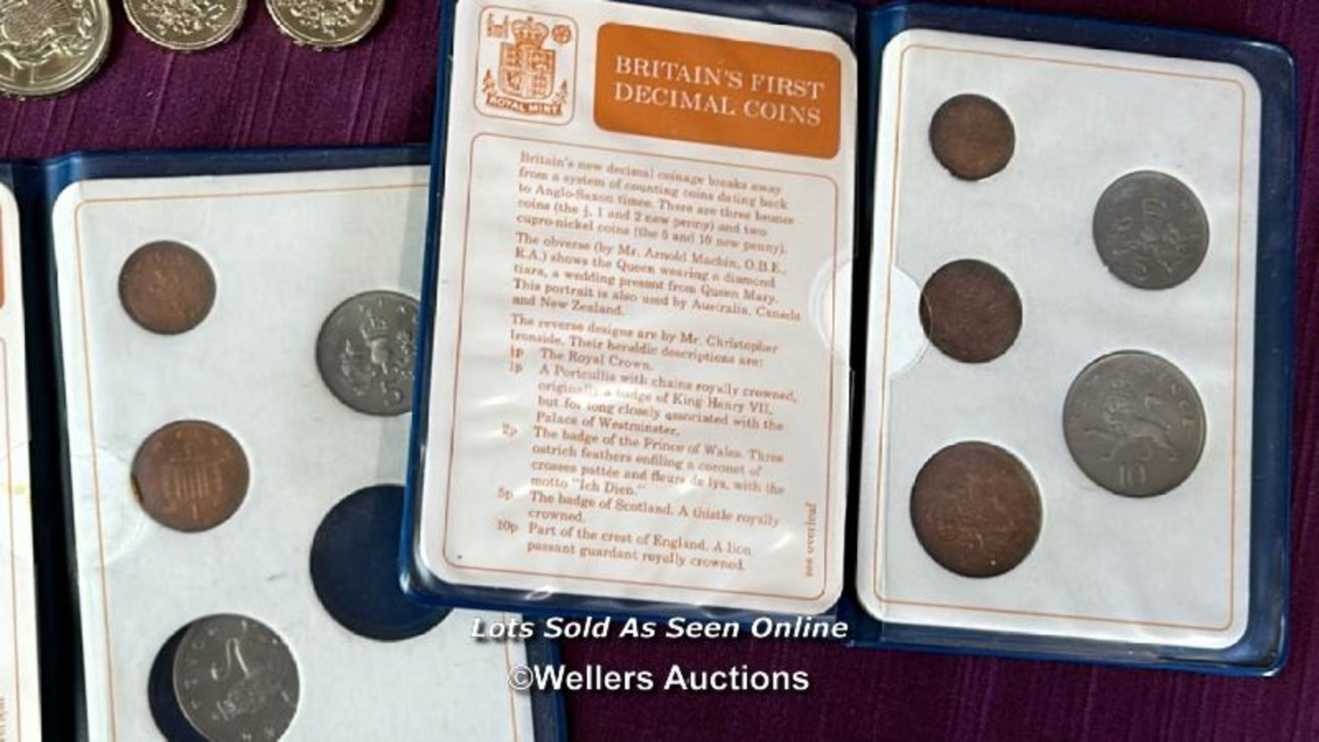 LARGE COLLECTION OF BRITISH COMMEMORATIVE COINS INCLUDING EARLY £1 AND £2 COINS AND SILVER JUBILEE - Bild 8 aus 9