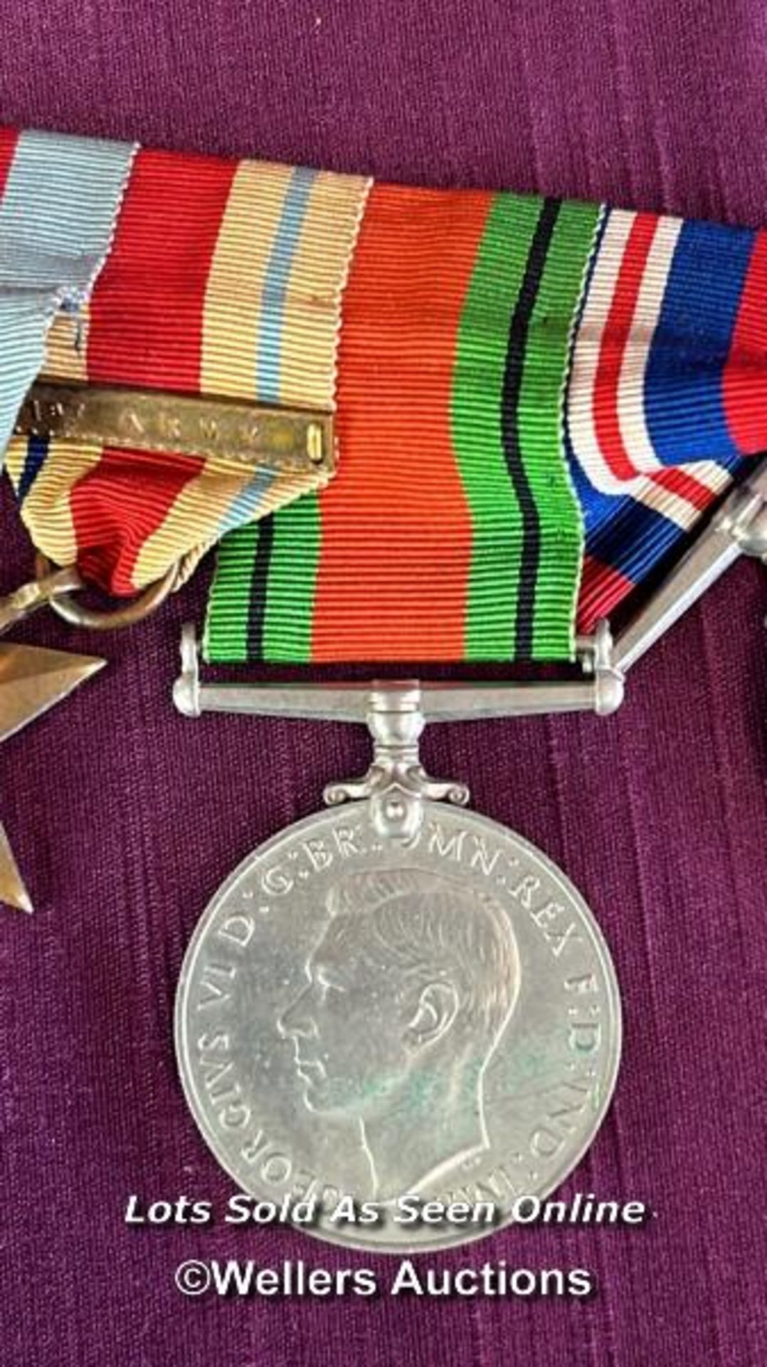 SET OF ASSORTED WORLD WAR ONE AND WORLD WAR TWO MILITARY MEDALS AWARDED TO LIEUTENANT J. W. BUCKLEY, - Bild 12 aus 22
