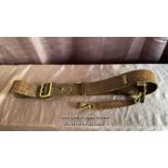 OFFICERS SAM BROWN LEATHER BELT