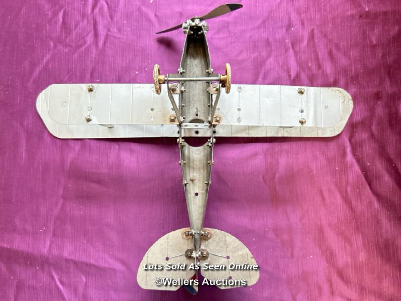 MECCANO BI-PLANE, MODEL UNKNOWN - Image 4 of 4