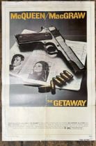 THE GETAWAY STARRING STEVE MCQUEEN AND ALI MACGRAW, ORGINAL FILM POSTER, 72/367, LITHO IN THE USA,