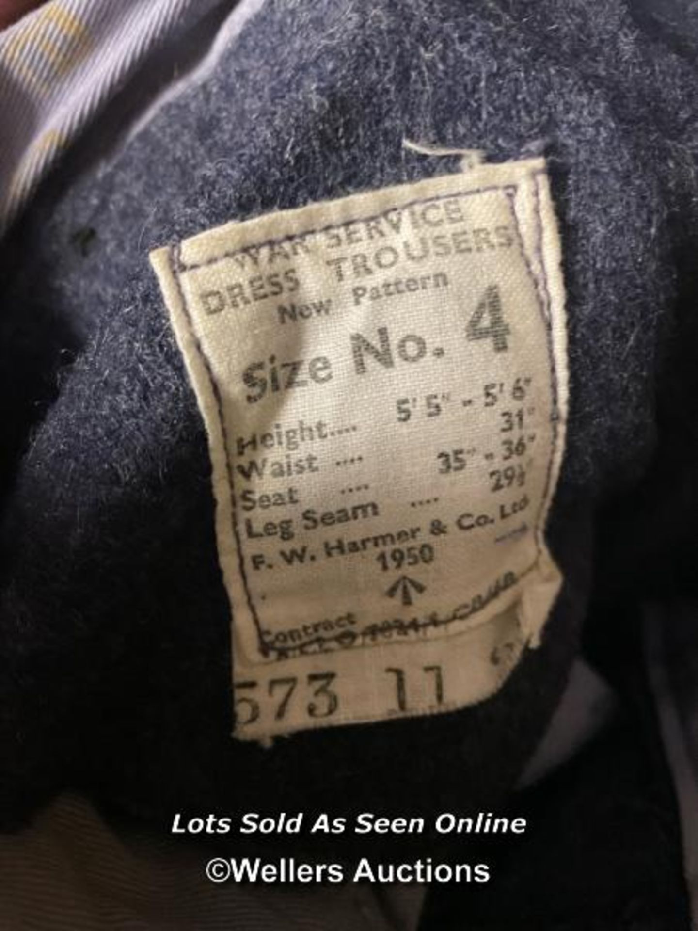 THREE R.A.F. JACKETS, AND TWO PAIRS OF TROUSERS (SEE IMAGES FOR DETAIL) - Image 6 of 6