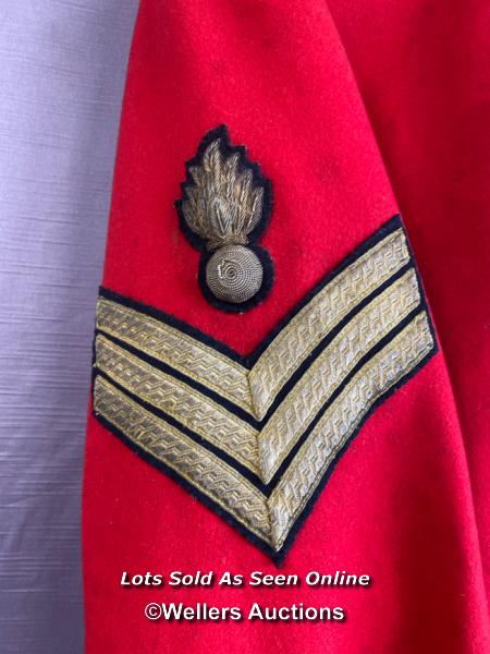 GEORGE 5TH ROYAL ENGINEERS STAFF SERGEANT PARADE TUNIC - Image 2 of 4