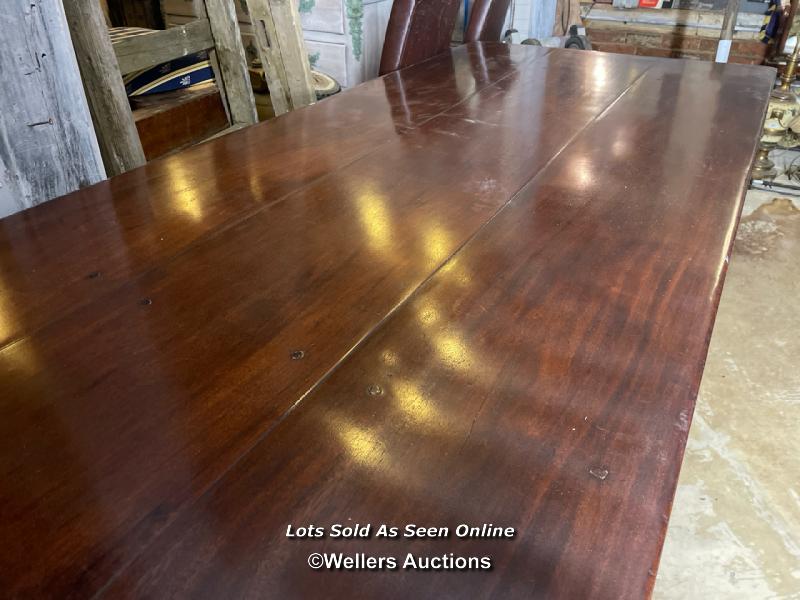 AN 18TH CENTURY STYLE SPANISH REFECTORY TABLE IN FRUITWOOD, 204 X 83 X 77CM - Image 6 of 6