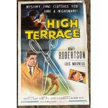 HIGH TERRACE STARRING DALE ROBERTSON, ORIGINAL FILM POSTER, 56/551, 69CM W X 104CM H