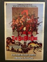 'THE BIG RED ONE' FILM POSTER, 1960'S PASTED ONTO BOARD FOR THEATRICAL USE, POSTER SIZE 59 X 104CM