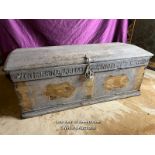 1785 CONTINENTAL MARRIAGE CHEST, IN NEED OF RESTORATION, 134 X 61 X 51CM