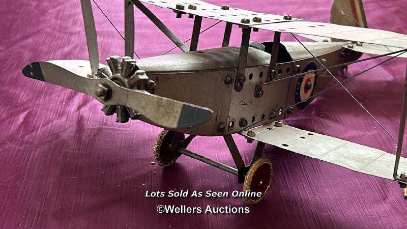 MECCANO BI-PLANE, MODEL UNKNOWN - Image 2 of 4