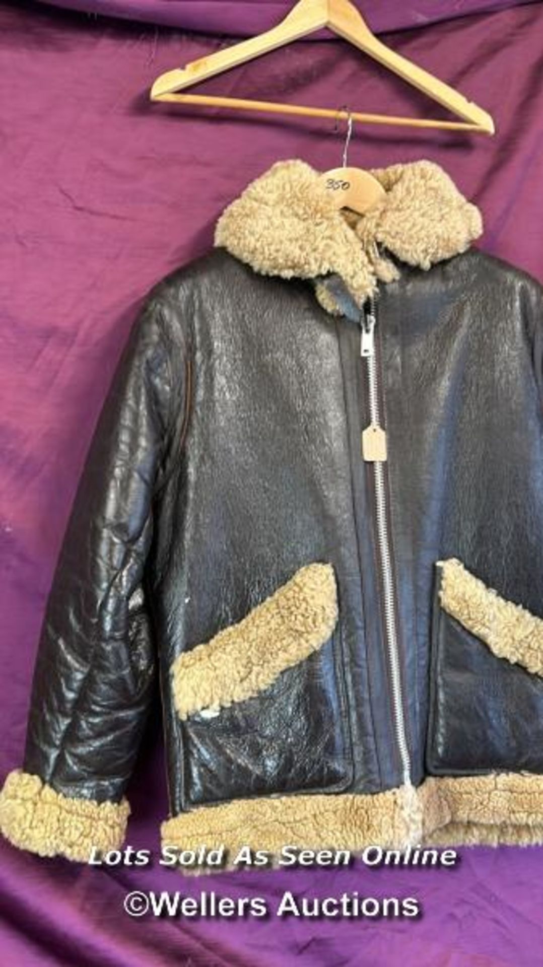 VINTAGE LEATHER FLYING JACKET - Image 2 of 5