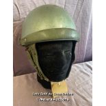 1950'S GENO PARIS FRENCH MOTORCYCLE HELMET