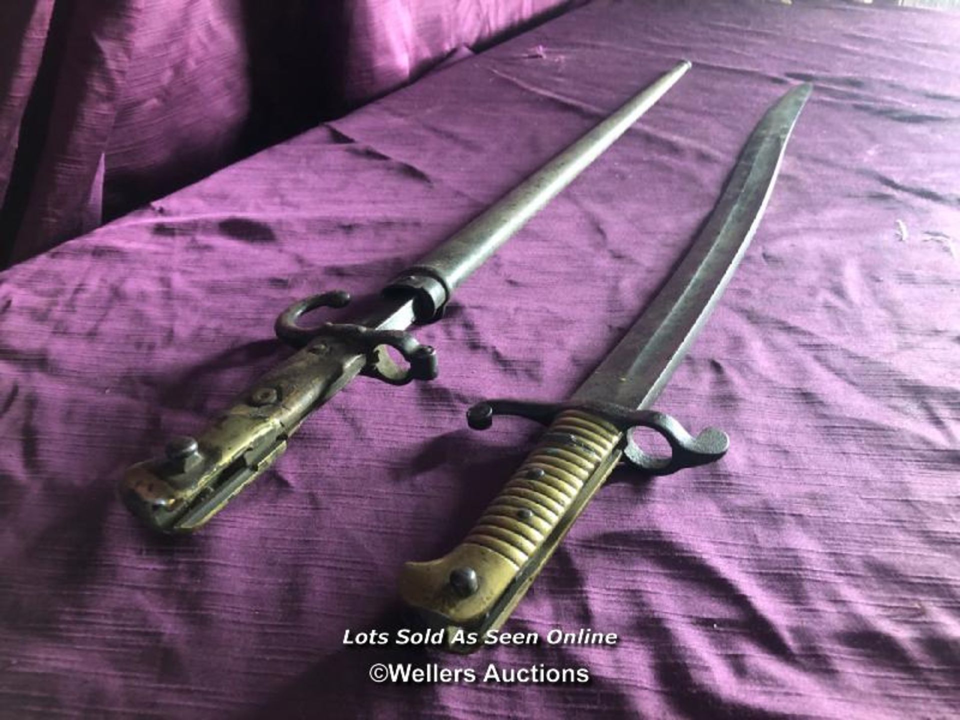 PAIR OF BAYONETS, BOTH APPROX LENGTH 170CM - Image 2 of 3
