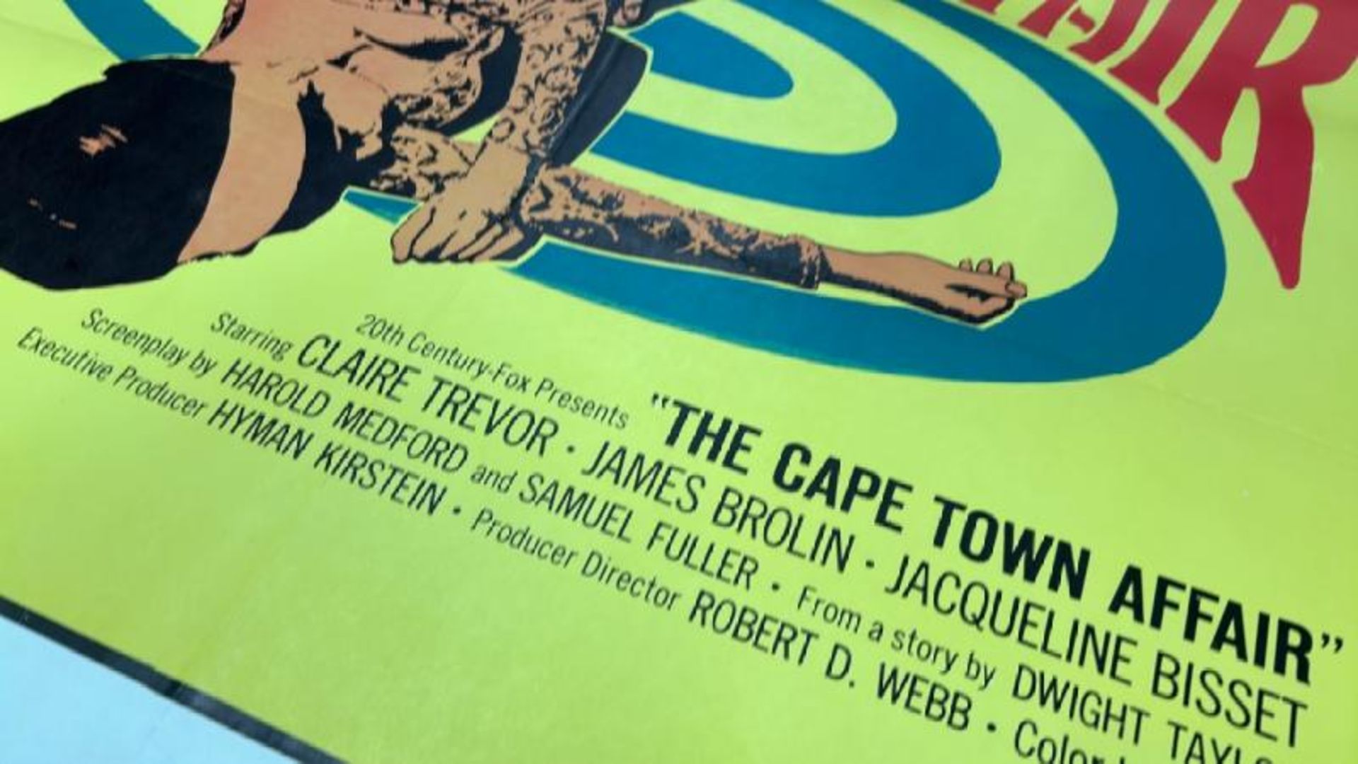 THE CAPE TOWN AFFAIR, ORIGINAL FILM POSTER, PRINTED IN THE USA, 69CM W X 104CM H - Bild 2 aus 4