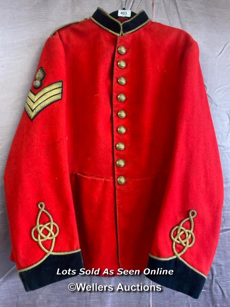 GEORGE 5TH ROYAL ENGINEERS STAFF SERGEANT PARADE TUNIC