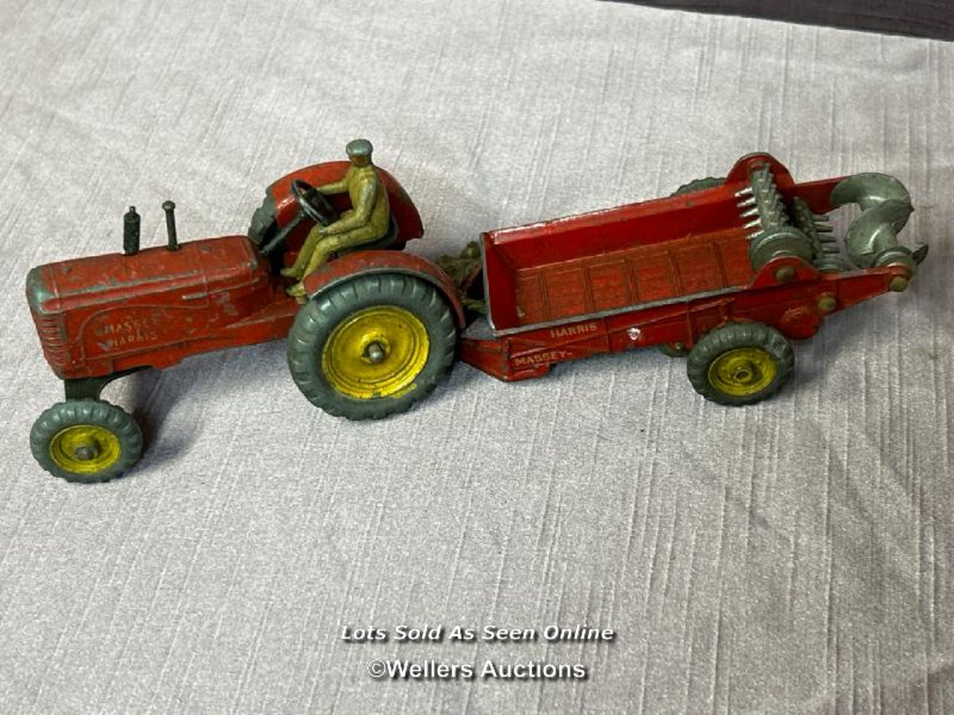 DINKY AVELING BARFORD STEAMROLLER, WITH ONE OTHER STEAMROLLER AND A DINKY MASSEY TRACTOR AND TRAILER - Image 12 of 12