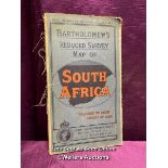 BARTHOLOMEW'S REDUCED SURVEY MAP OF SOUTH AFRICA