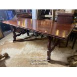 AN 18TH CENTURY STYLE SPANISH REFECTORY TABLE IN FRUITWOOD, 204 X 83 X 77CM