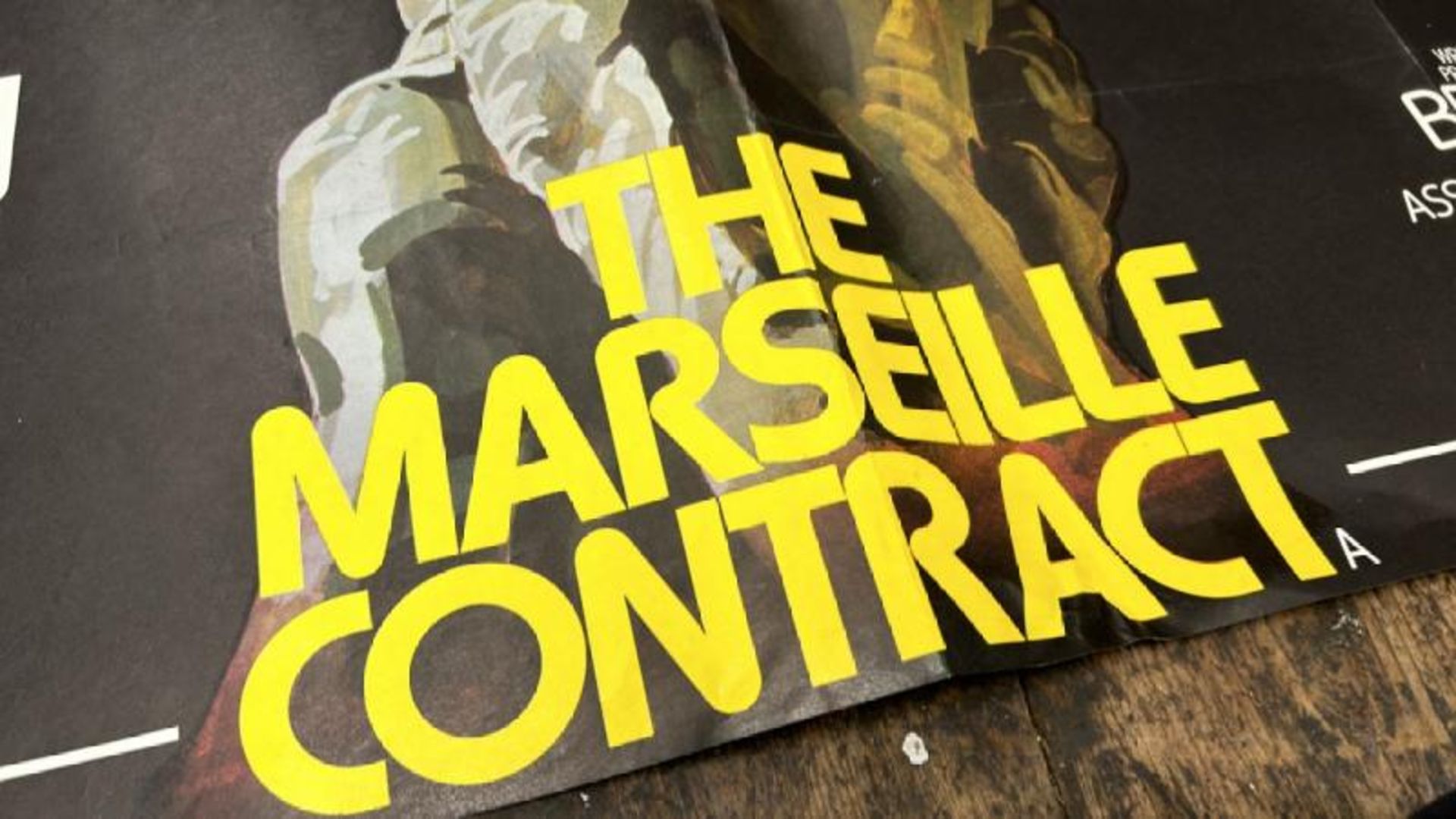 THE MARSEILLE CONTRACT STARRING MICHAEL CAINE, ANTHONY QUINN, JAMES MASON, ORIGINAL FILM POSTER, - Bild 2 aus 5