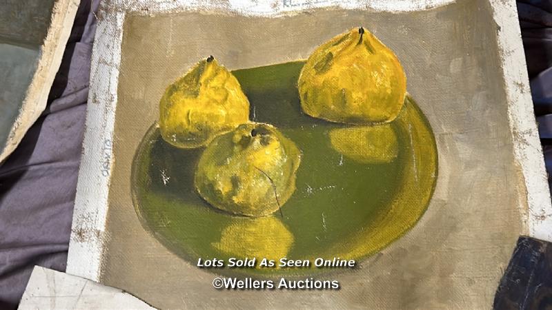 FIVE OIL ON CANVAS STILL LIFE PAINTINGS - Image 5 of 6