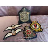 NO. 5 M.T.B.D. RAF 1947 VICTOR LUDORUM TROPHY AND BADGES