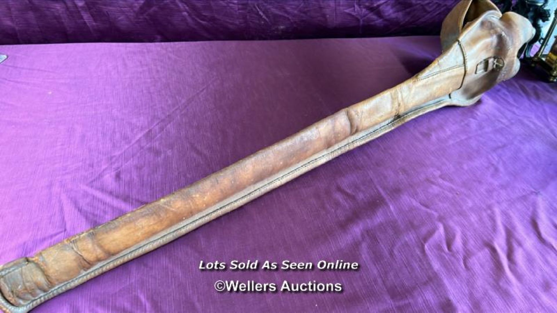 OFFICERS SWORD PRESENTED TO SECOND LIEUTENANT JAMES WEDGE BUCKLEY WITH LEATHER SCABBARD AND - Image 11 of 11