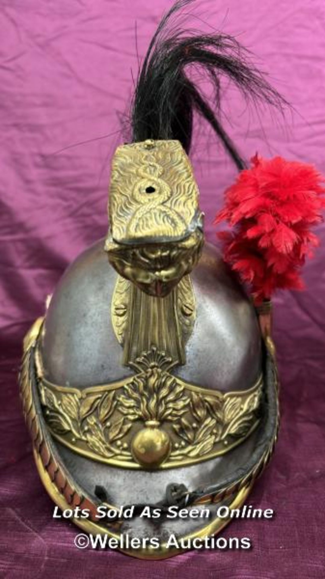 CIRCA 1870'S FRENCH CUIRASSIER HELMET - Image 3 of 5