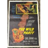 THE WILD PARTY STARRING CAROL OHMART, ORIGINAL FILM POSTER, 56/532, 68CM W X 104CM H