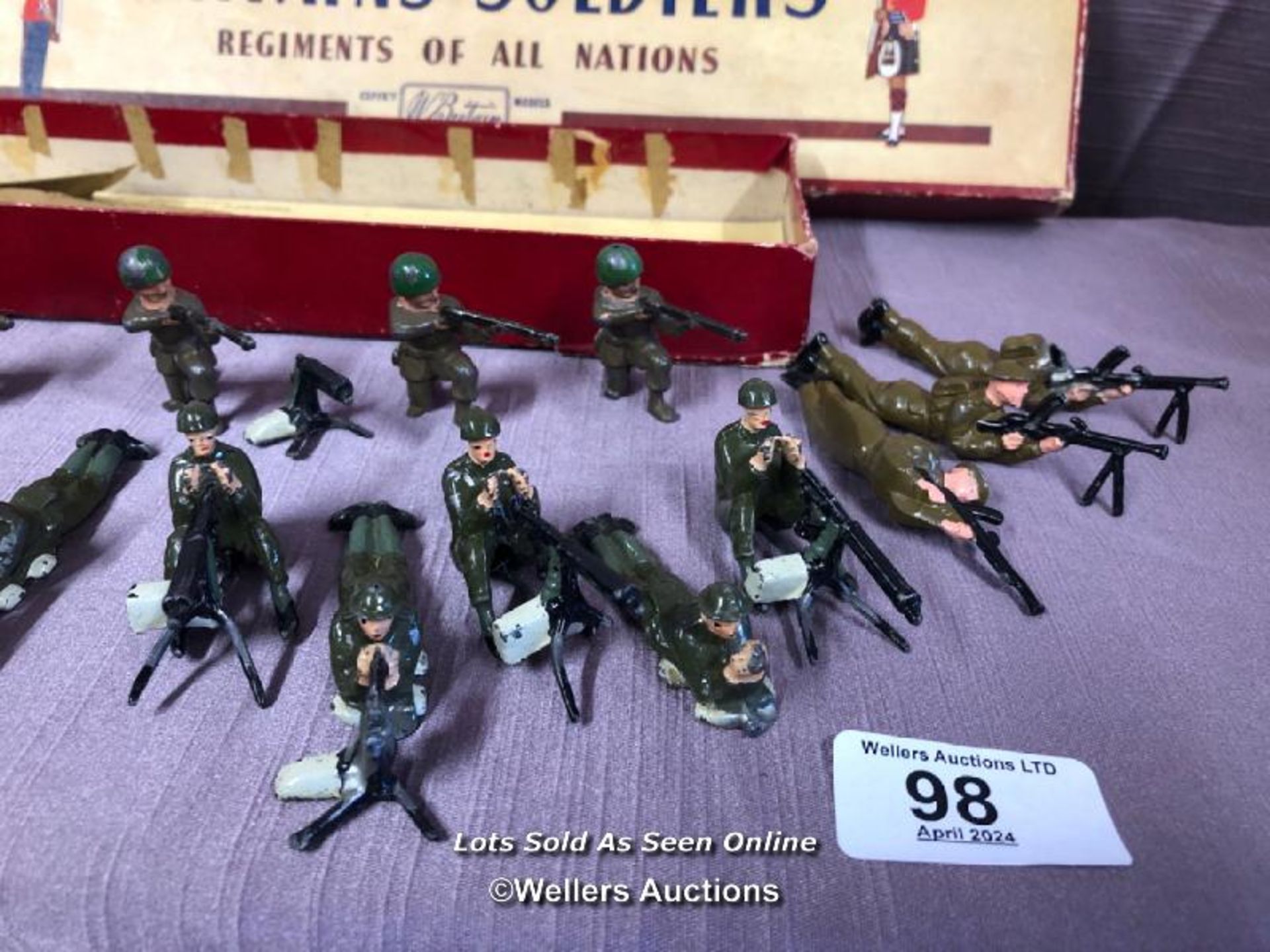 BRITAINS SOLDIERS REGIMENTS OF ALL NATIONS, WITH A NON MATCHING BOX NO. 2063 THE ARGYLL AND - Image 3 of 6