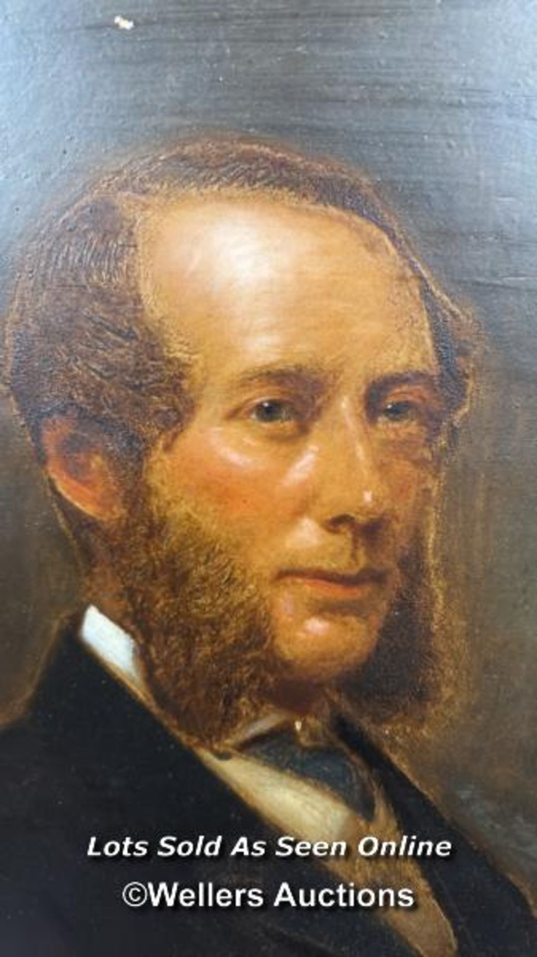 OIL ON BOARD BY S. REDGATE (1875) OF RICHARD ENFIELD ESQUIRE, VICE PRESIDENT, N.M.I. 1879-1904, 34 X - Image 2 of 6