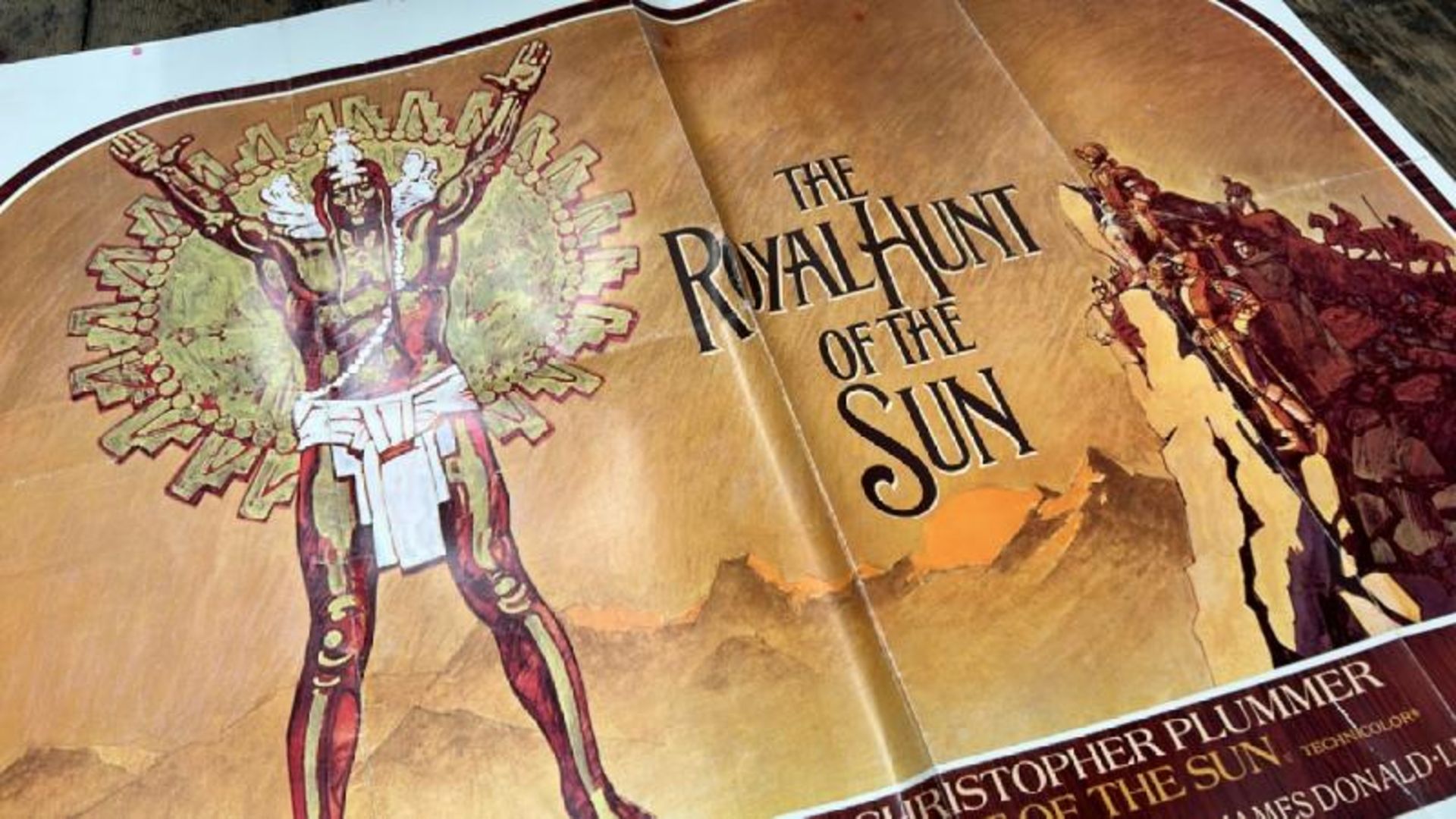 THE ROYAL HUNT OF THE SUN, ORIGINAL FILM POSTER, PRINTED IN ENGLAND BY LONSDALE AND BATHOLOMEW - Bild 2 aus 6