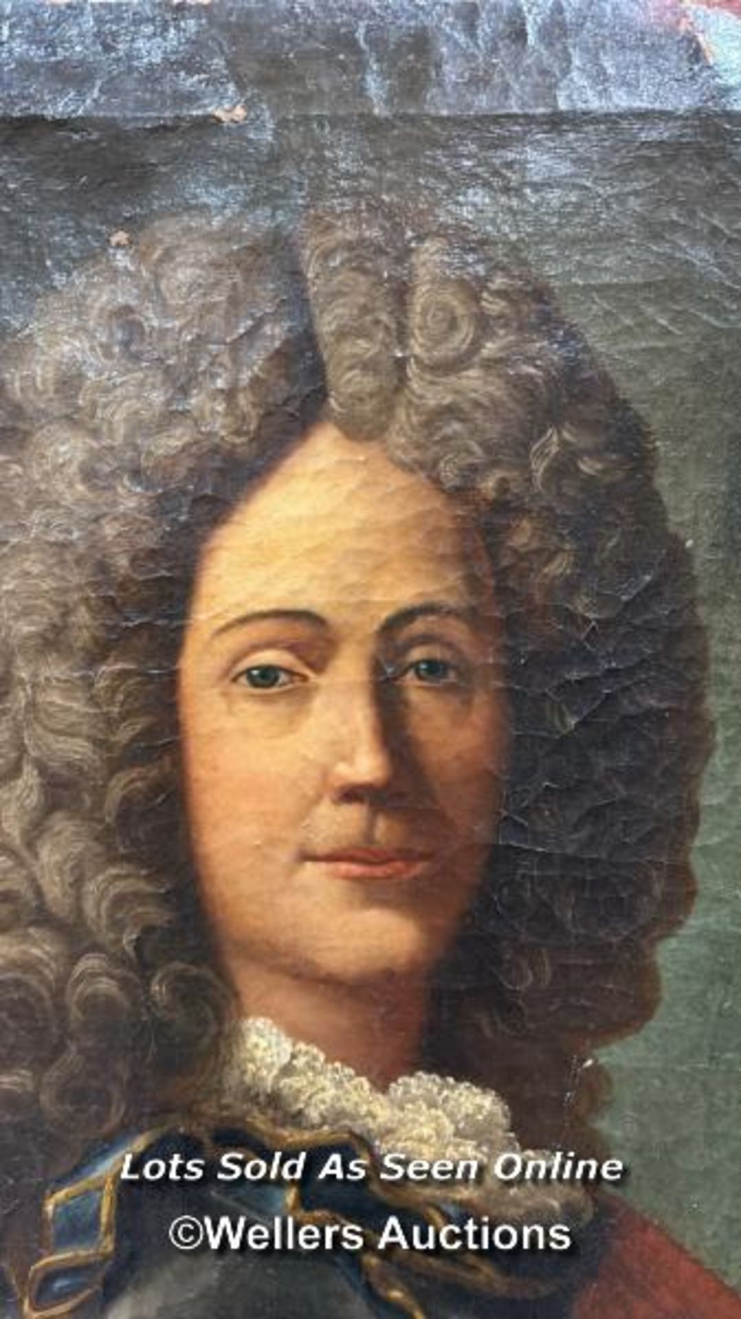 EARLY 18TH CENTURY PORTRAIT OF A NOBLEMAN IN ARMOUR, 80 X 64CM - Bild 3 aus 6