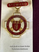 1965 ROYAL MASONIC STEWARDS BADGE