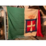 HUGE ROYAL ITALIAN KINGDOM ARMY FLAG 1861 TO 1946, 200 X 150CM