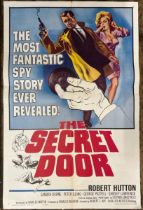 THE SECRET DOOR STARRING ROBERT HUTTON, ORIGINAL FILM POSTER, 64/56, PRINTED IN THE USA, 68.8CM W