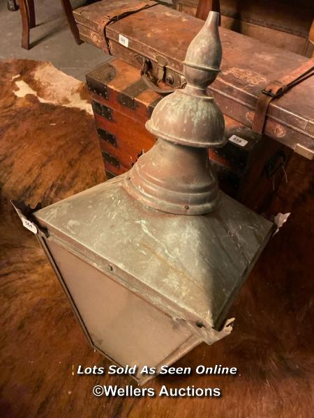 COPPER STREET LANTERN, 44 X 83CM - Bild 2 aus 2