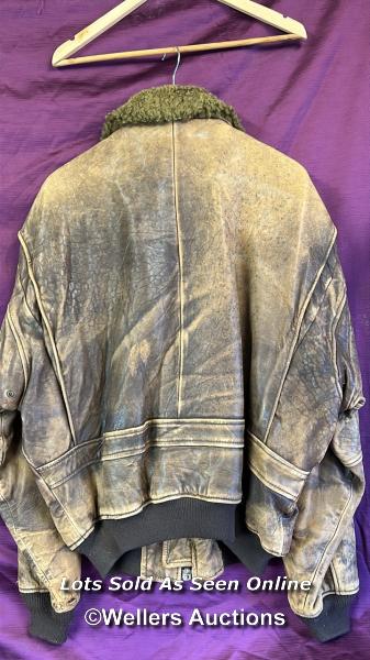 1987 AVIREX LEATHER FLYING JACKET - Image 8 of 8