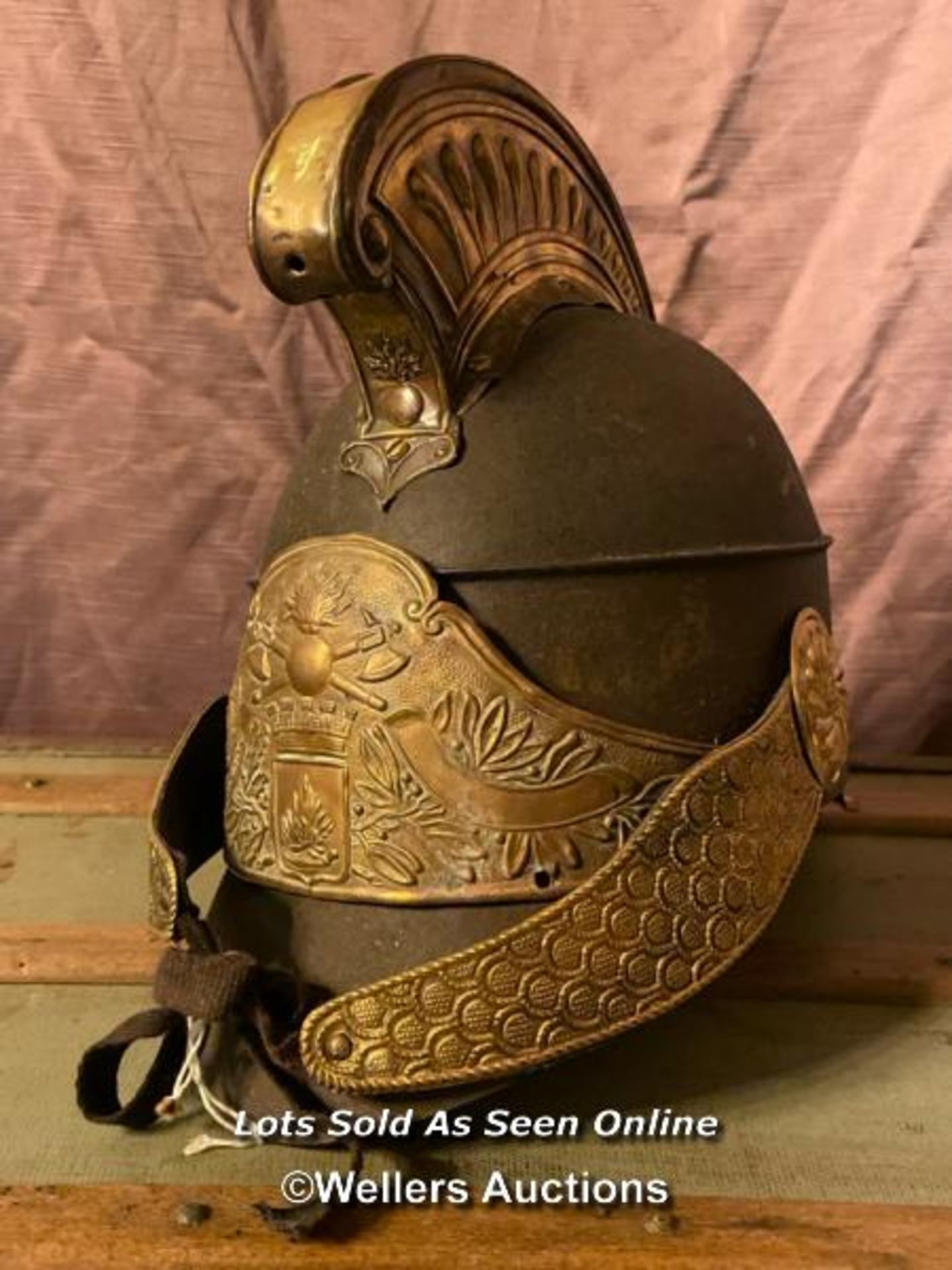 CIRCA 1800 FRENCH SAPEURS AND POMPIERS HELMET