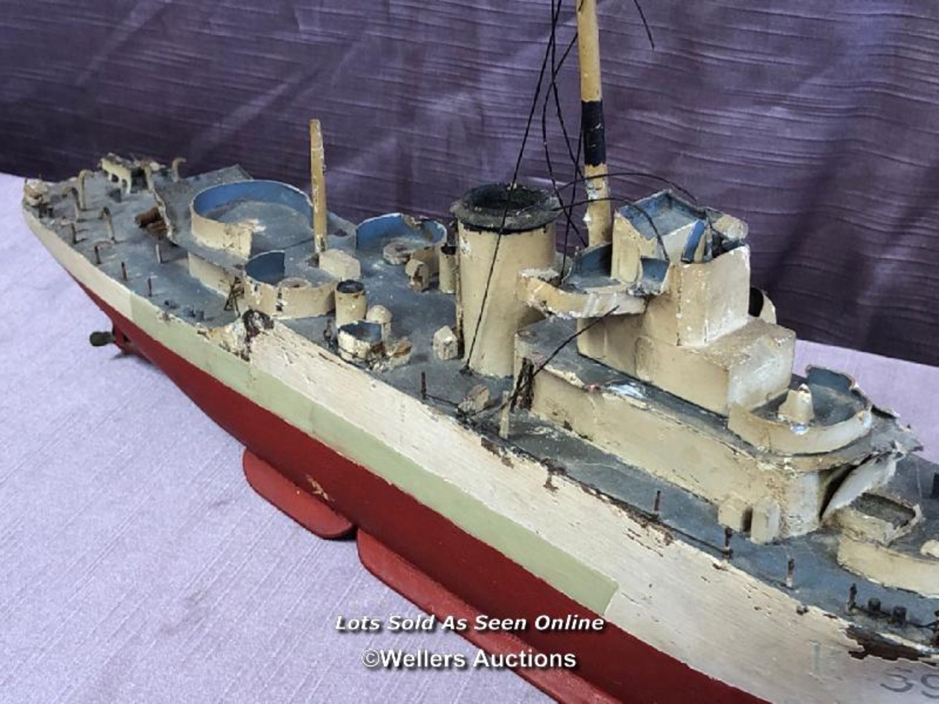 SCRATCH BUILT 1930'S NAVAL CRAFT - Image 4 of 4